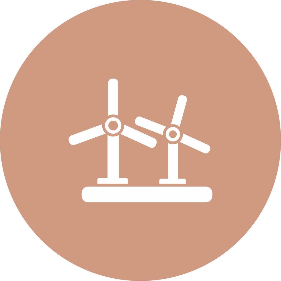 Wind Turbine Icon Design Symbol vector