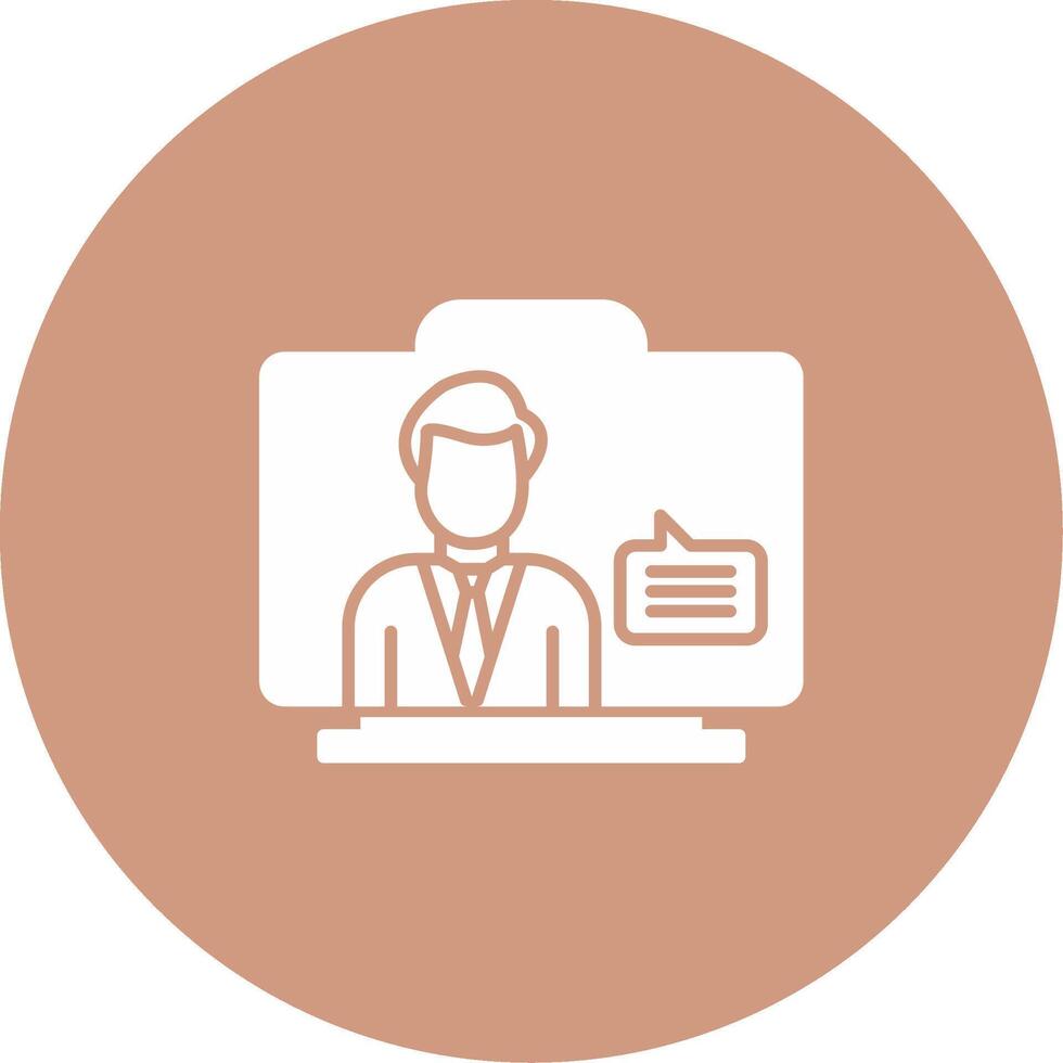 Virtual Assistant Icon Design Symbol vector