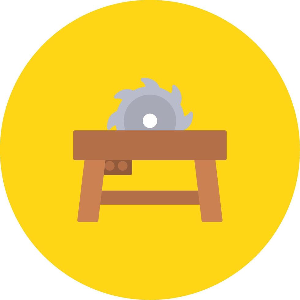 Table Saw Icon Design Symbol vector