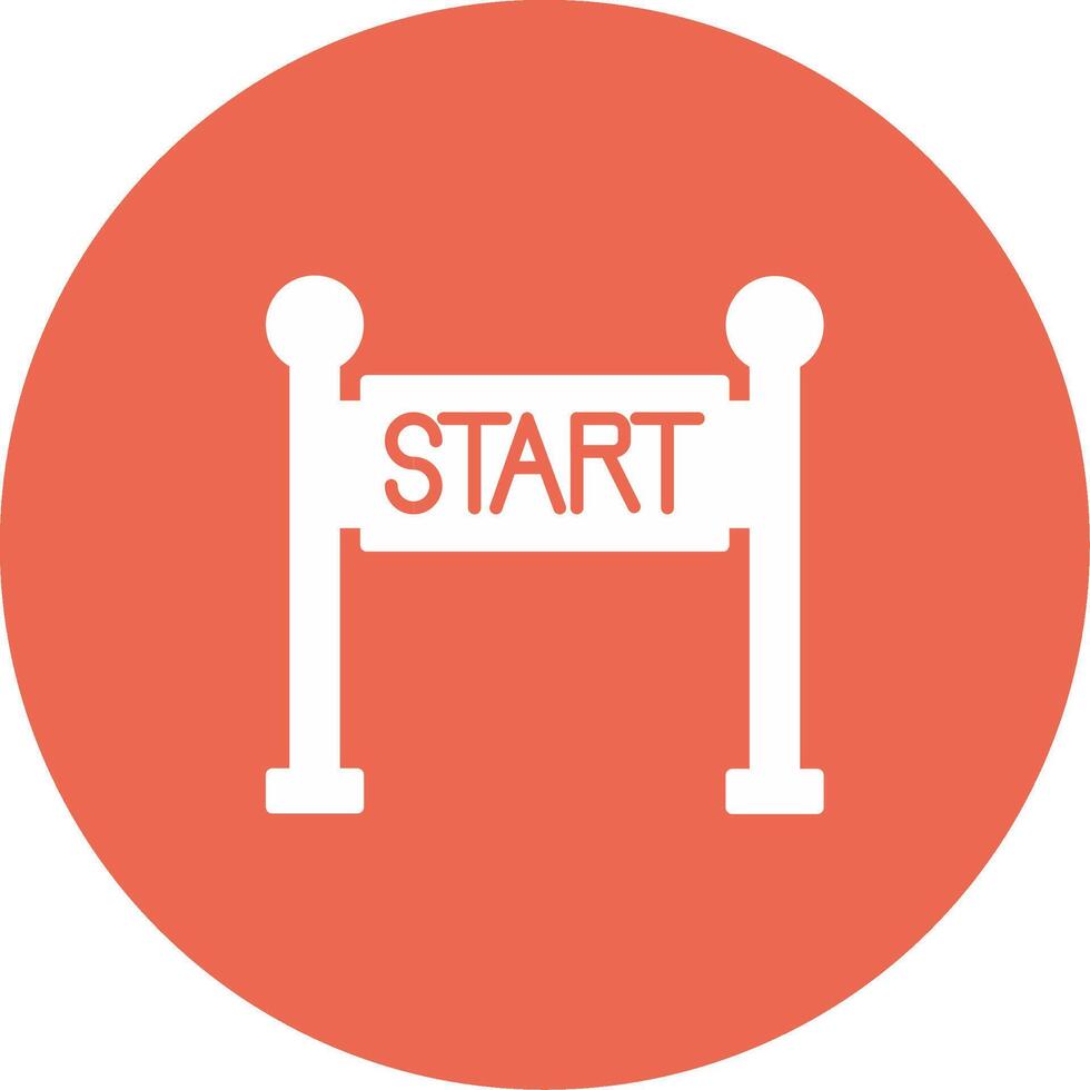 Start Line Icon Design Symbol vector