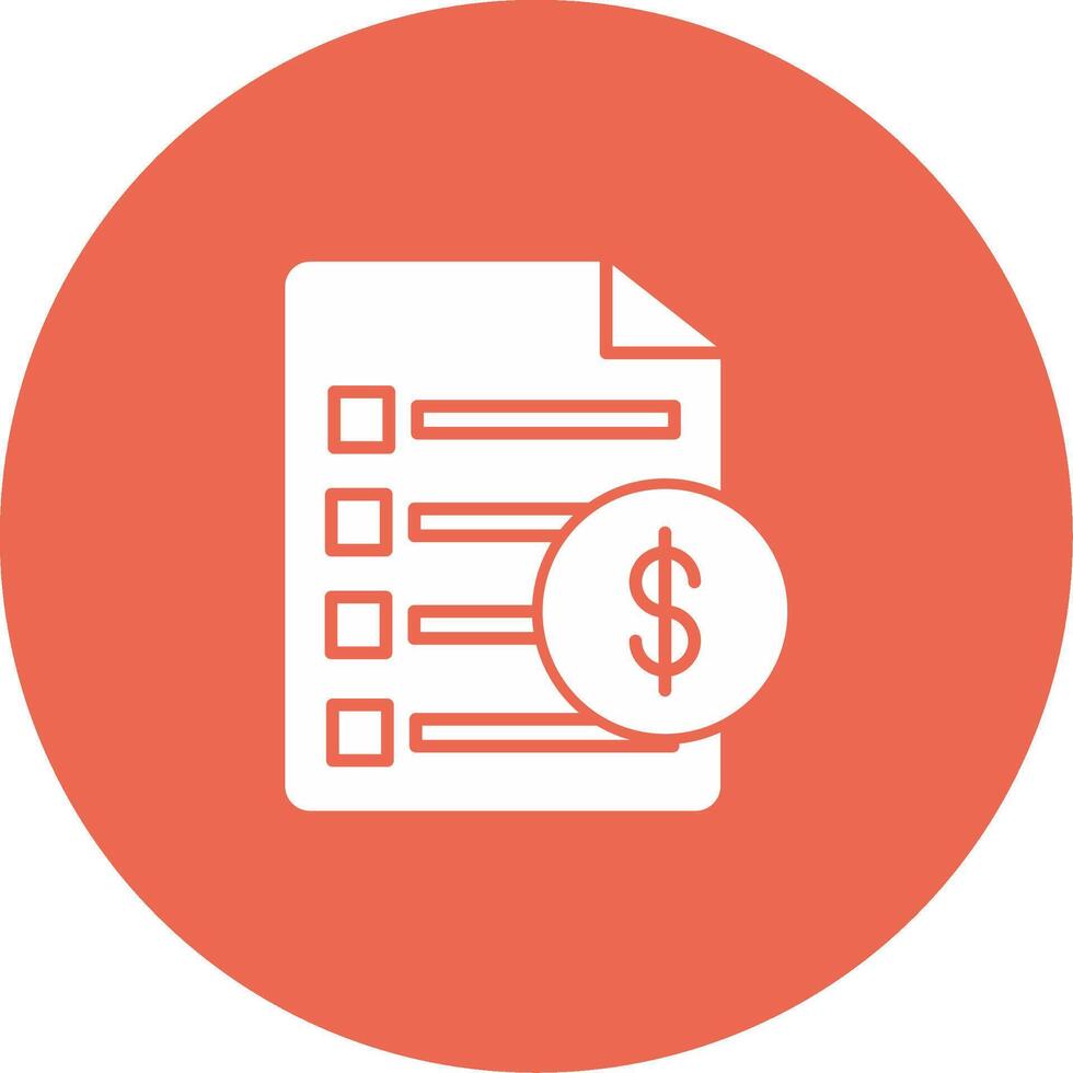 Invoice Icon Design Symbol vector