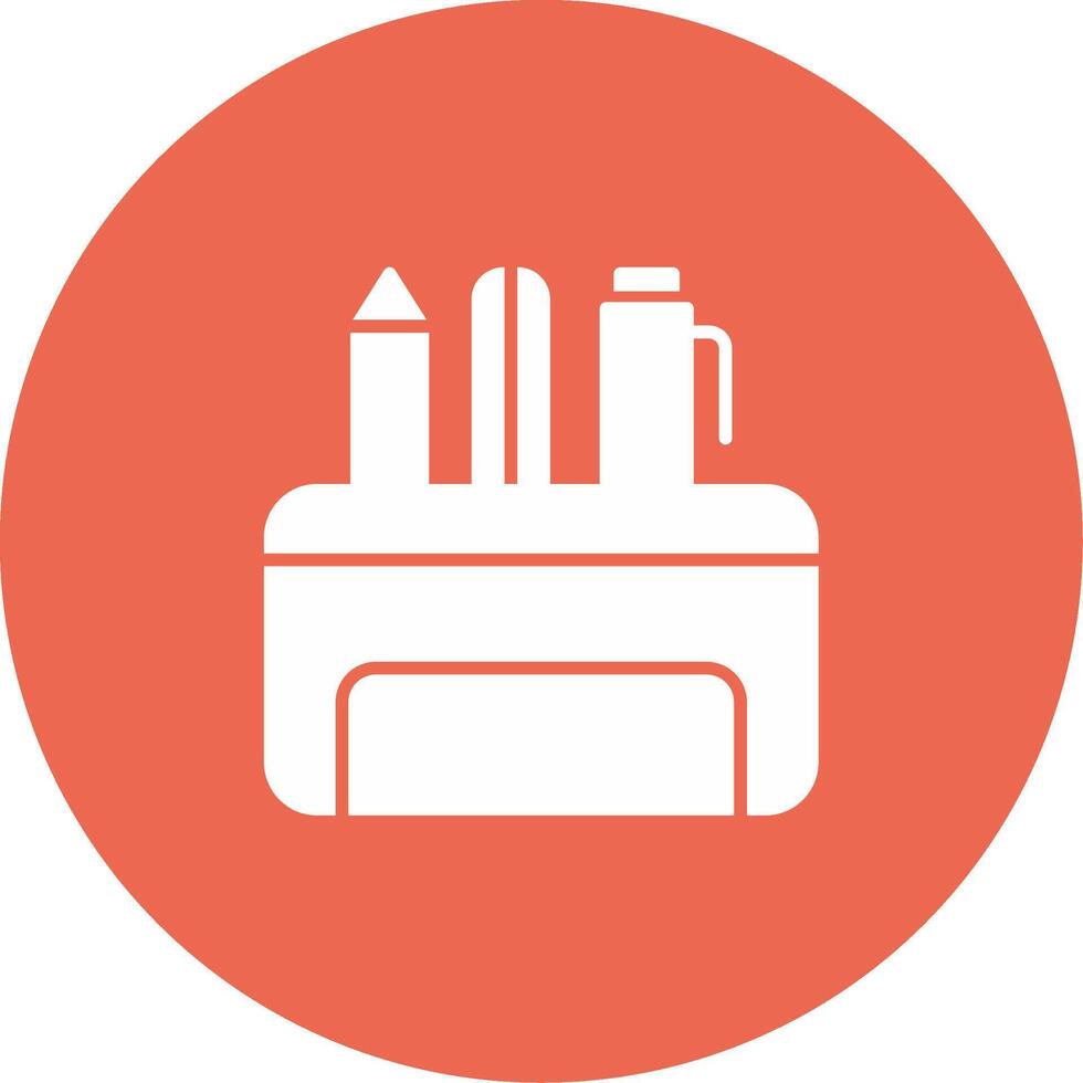 Pencil Case Icon Design Symbol vector