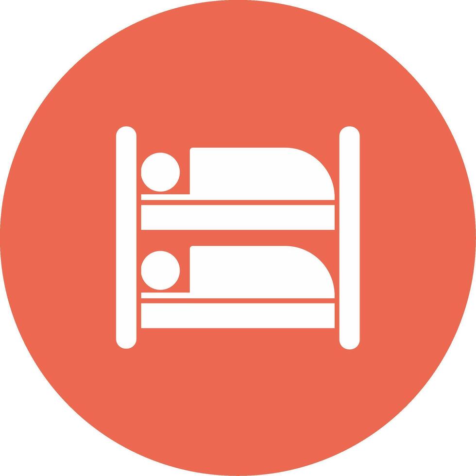 Bunk Bed Icon Design Symbol vector