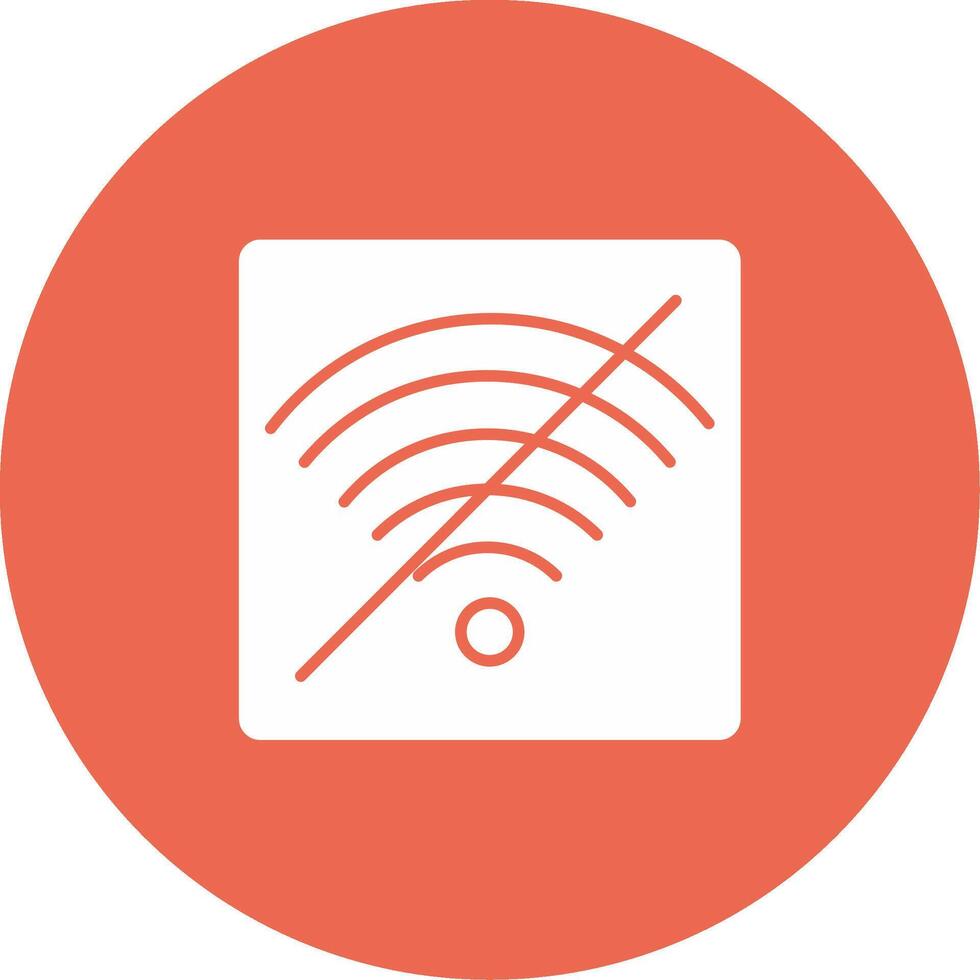 No Wifi Icon Design Symbol vector