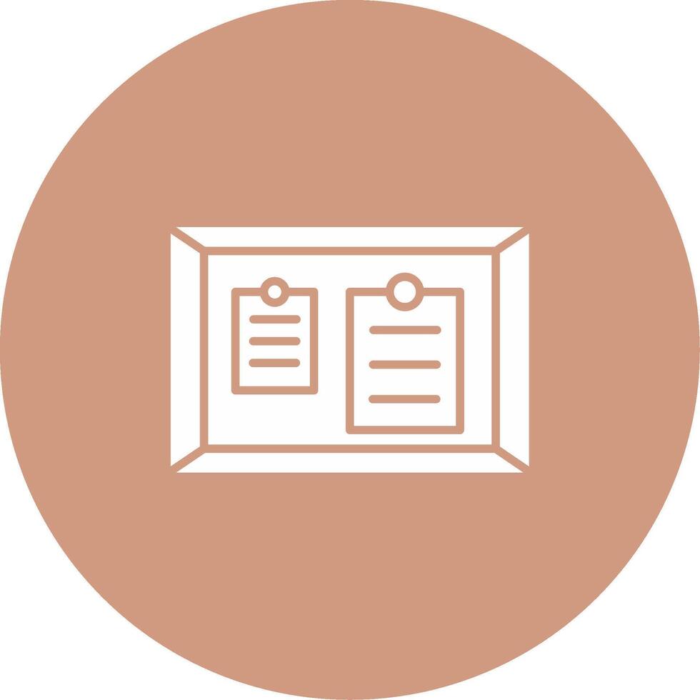 Noticeboard Icon Design Symbol vector