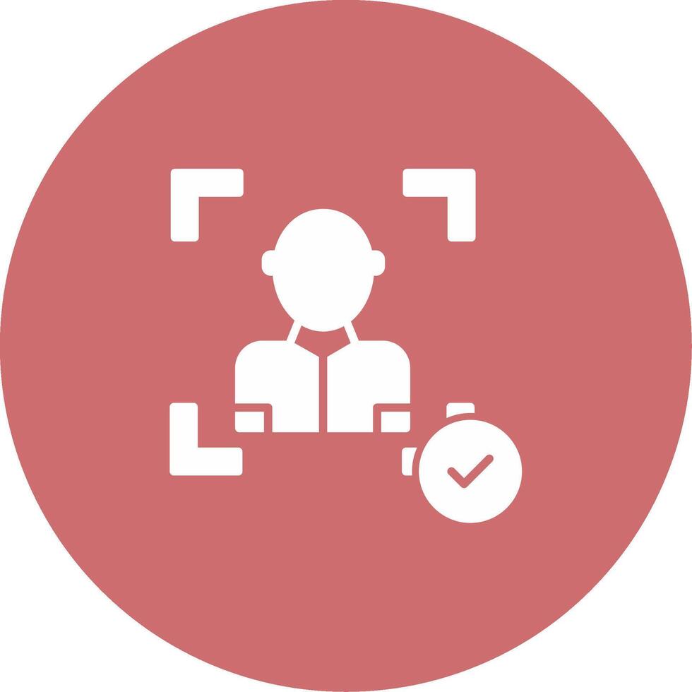 Face Scan Icon Design Symbol vector