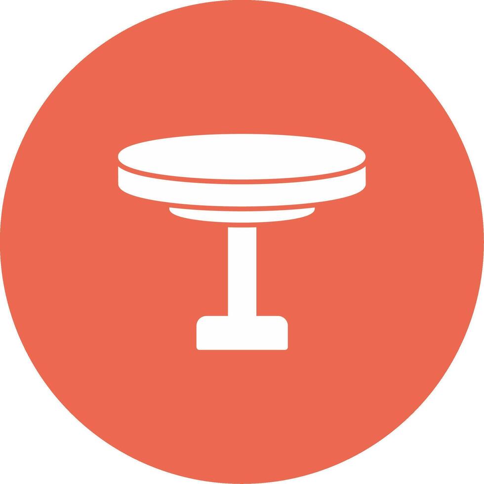 Round Table Icon Design Symbol vector