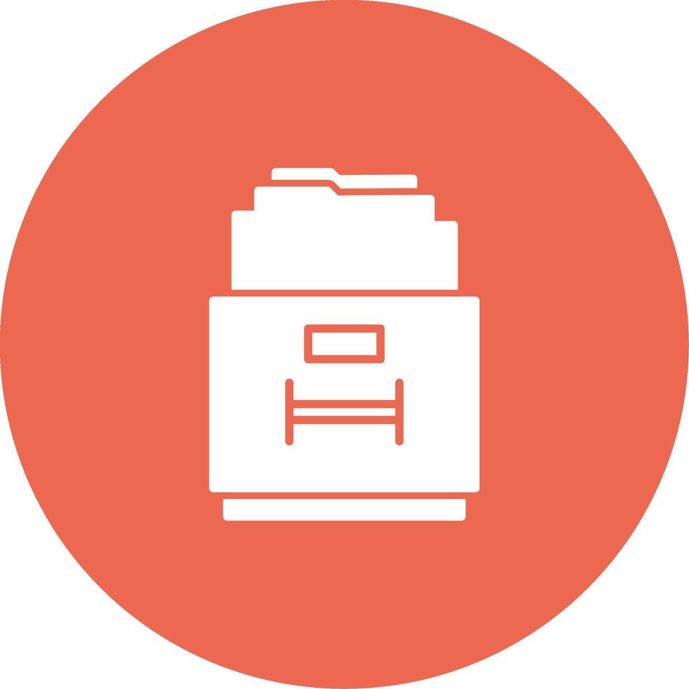 Filling Cabinet Icon Design Symbol vector