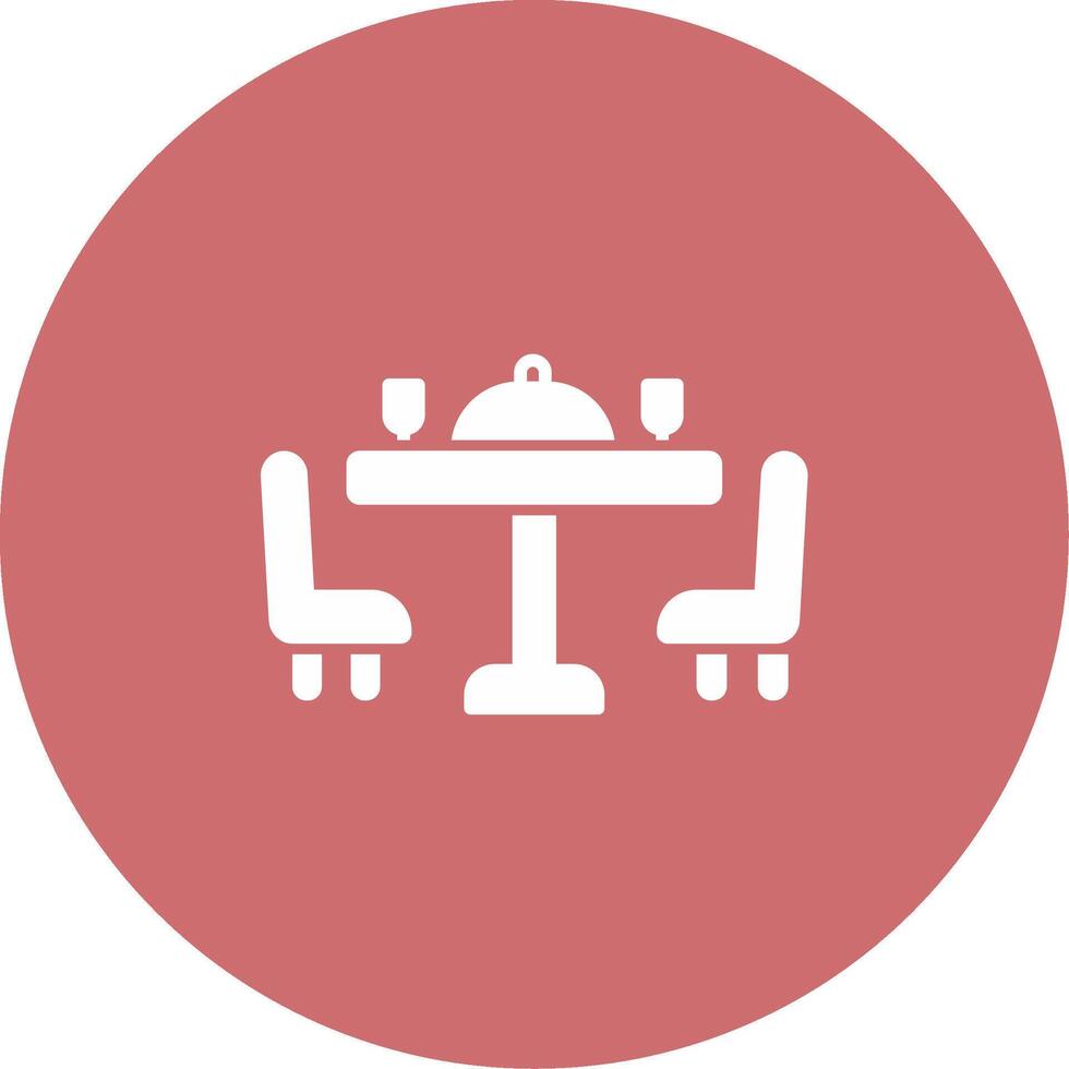 Dining Table Icon Design Symbol vector