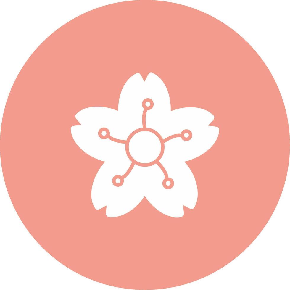 Cherry Blossom Icon Design Symbol vector