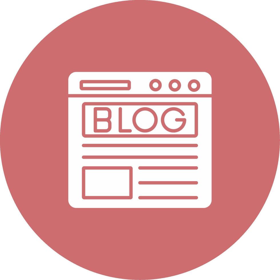 Blog Icon Design Symbol vector