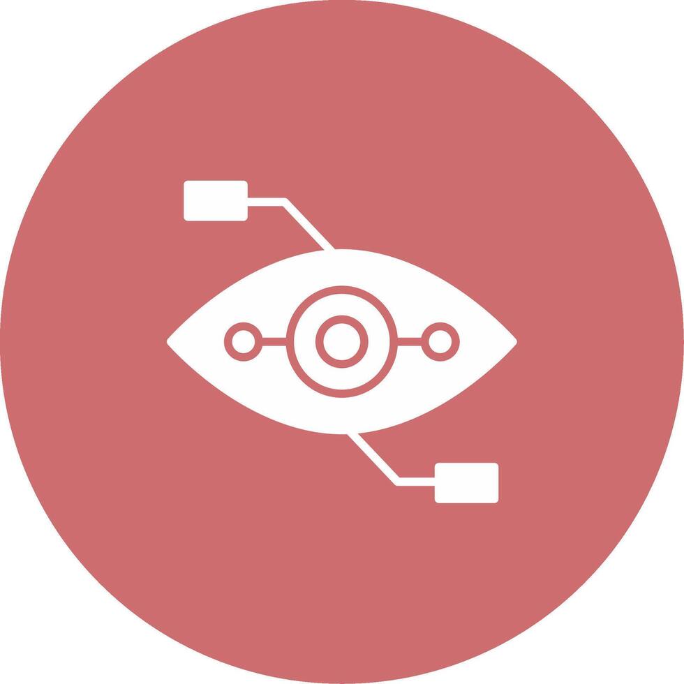 Bionic Eye Icon Design Symbol vector