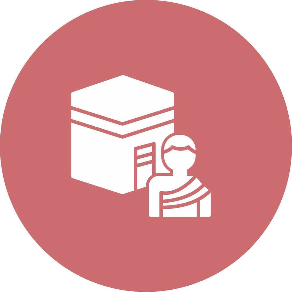 Hajj Icon Design Symbol vector