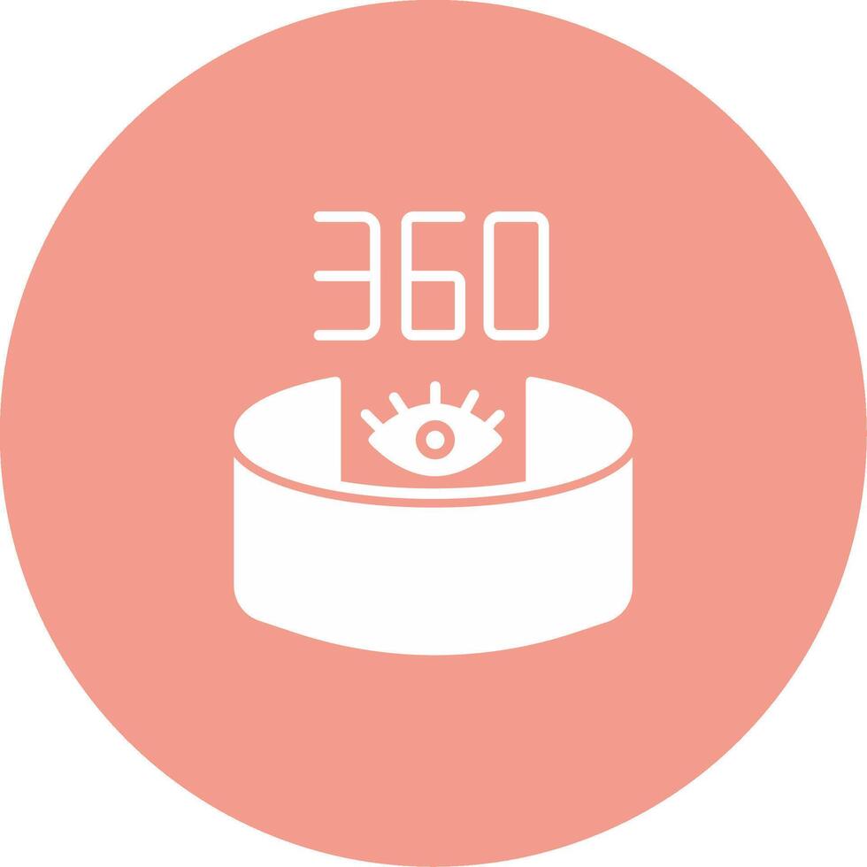 360 View Icon Design Symbol vector