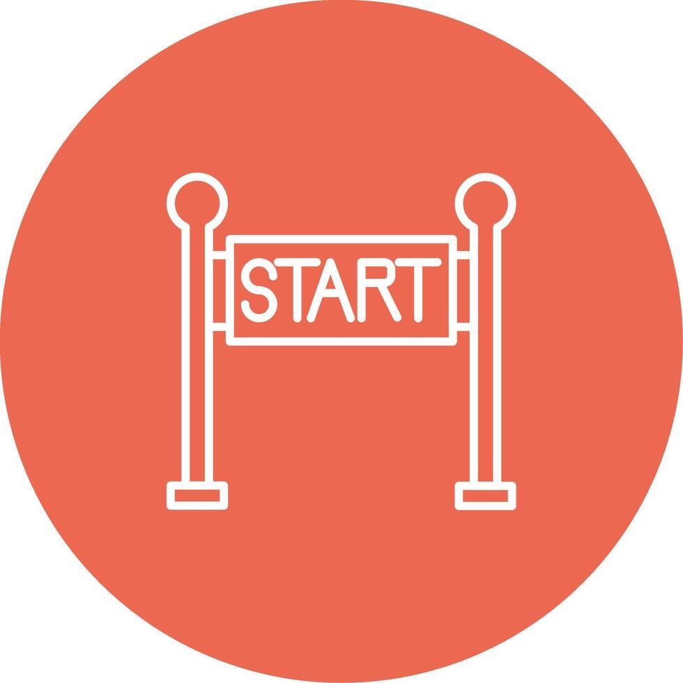 Start Line Icon Design Symbol vector