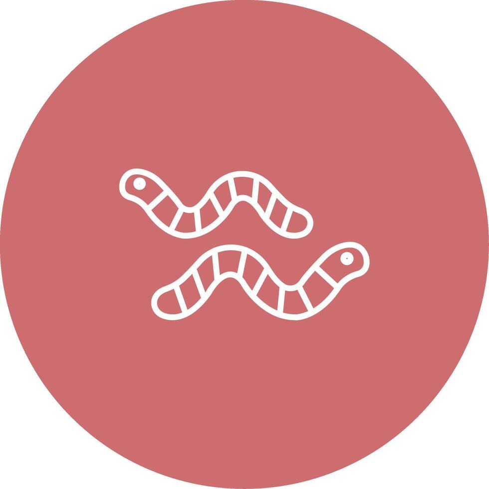 Worm Icon Design Symbol vector