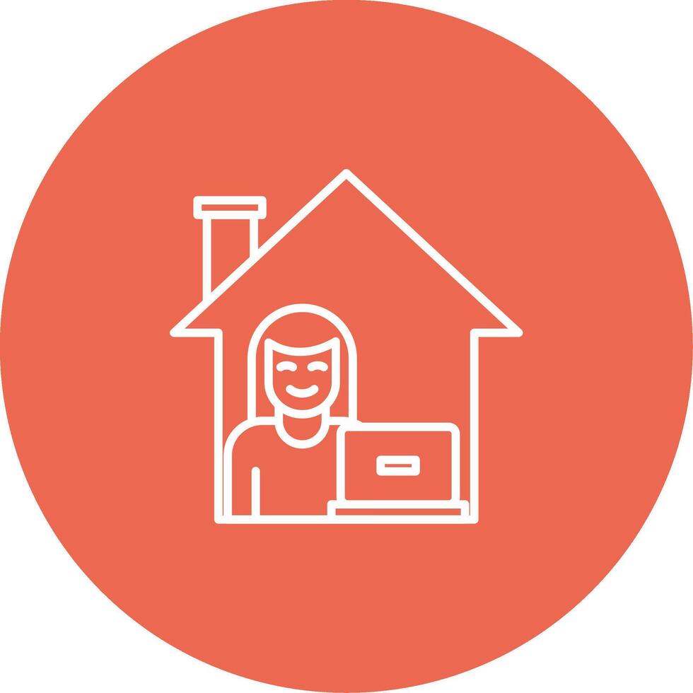 Work From Home Icon Design Symbol vector