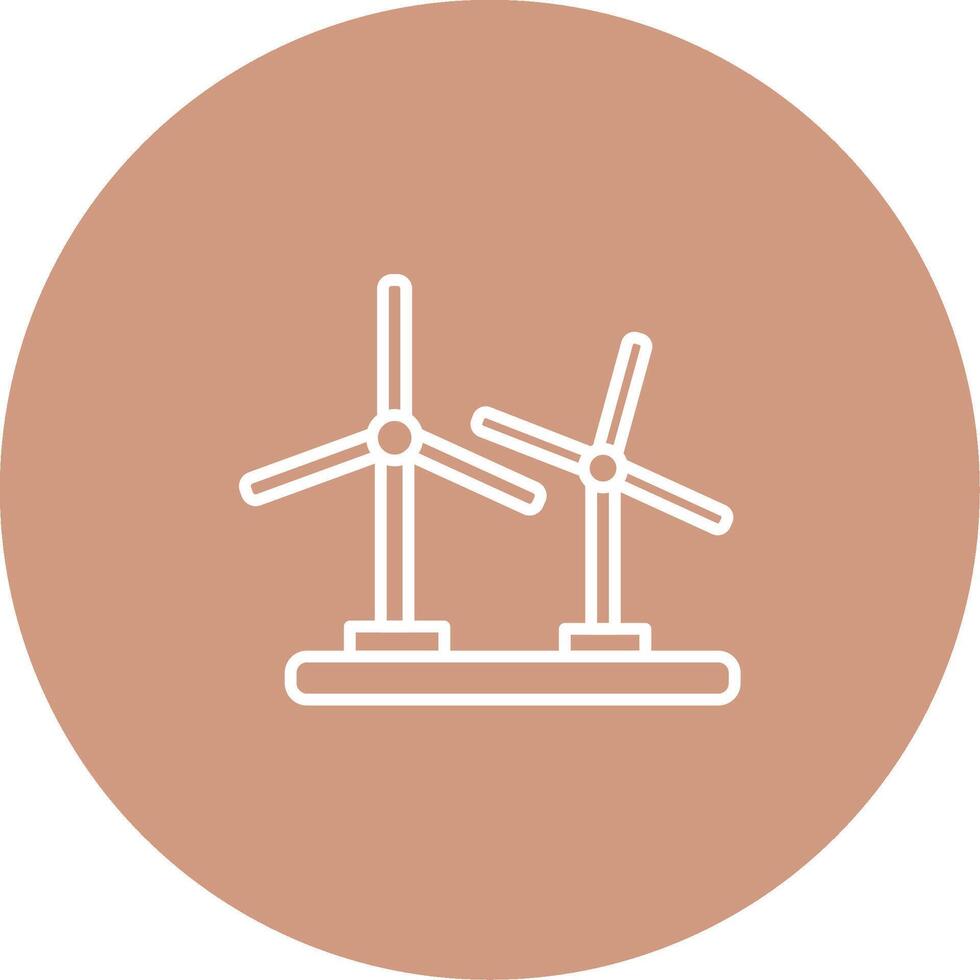 Wind Turbine Icon Design Symbol vector