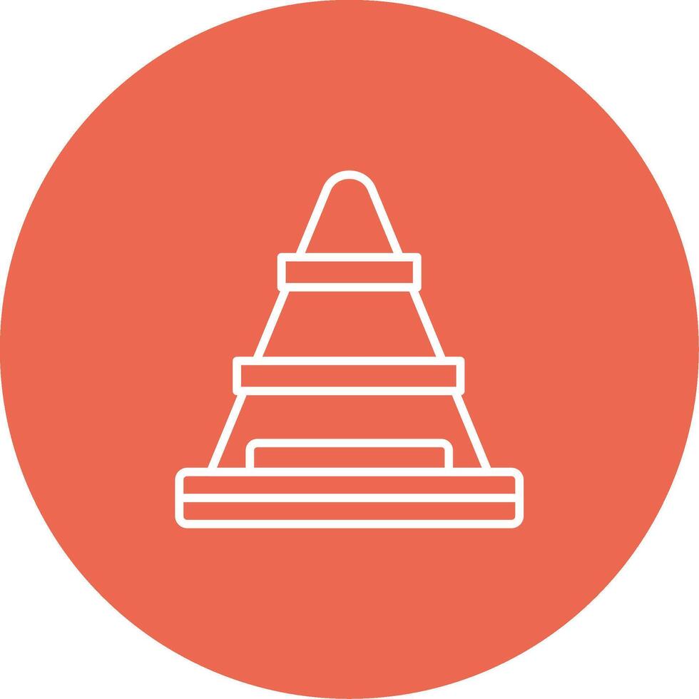 Traffic Cone Icon Design Symbol vector