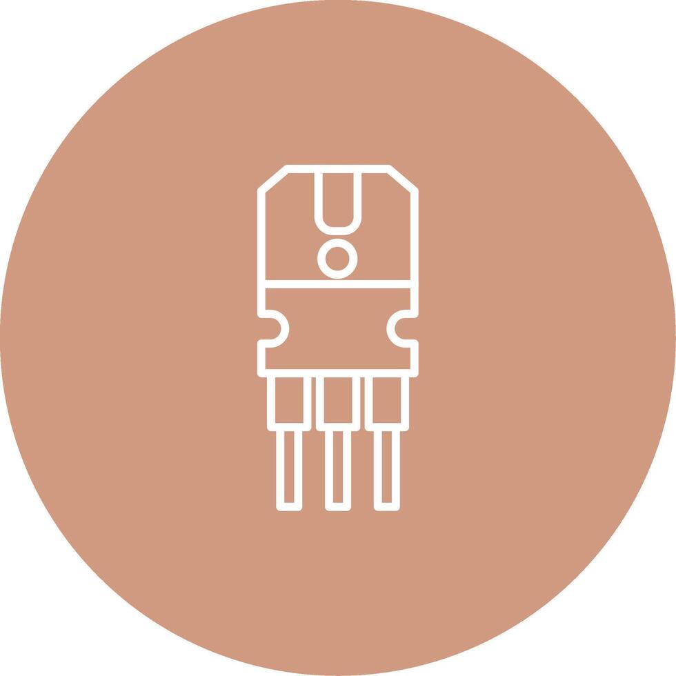 Transistor Icon Design Symbol vector