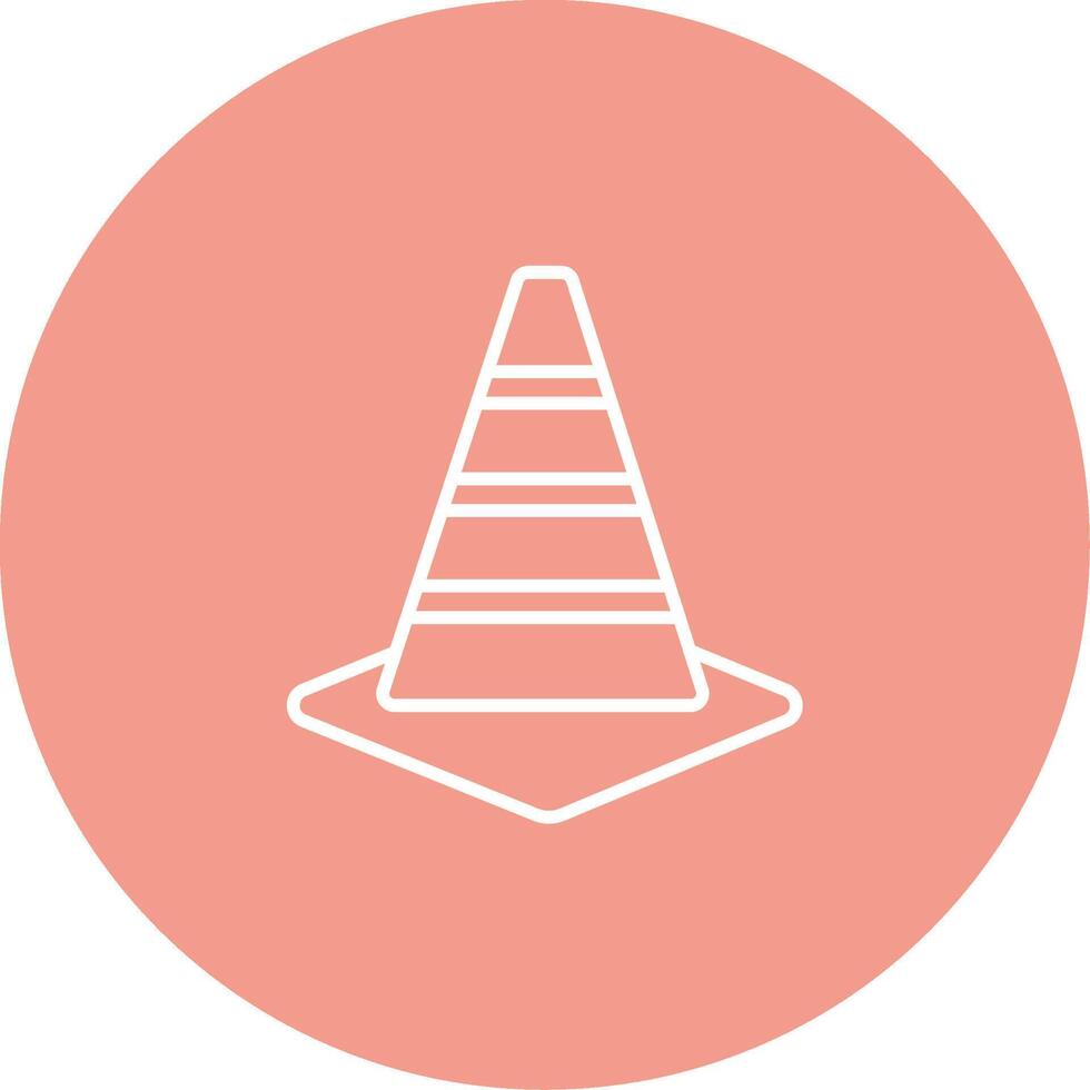 Traffic Cone Icon Design Symbol vector