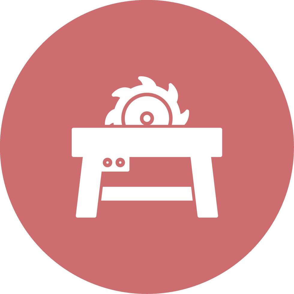 Table Saw Icon Design Symbol vector