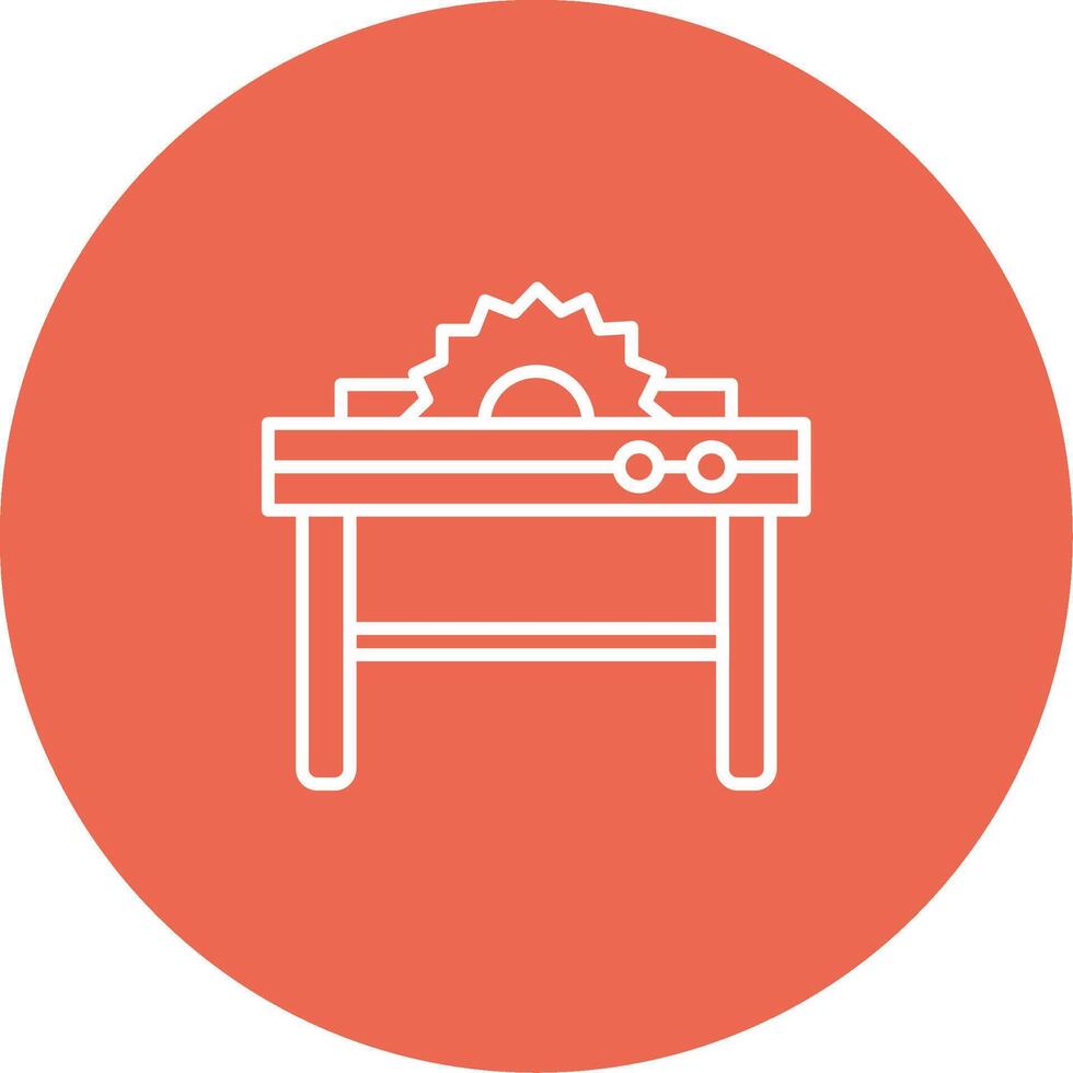 Table Saw Icon Design Symbol vector
