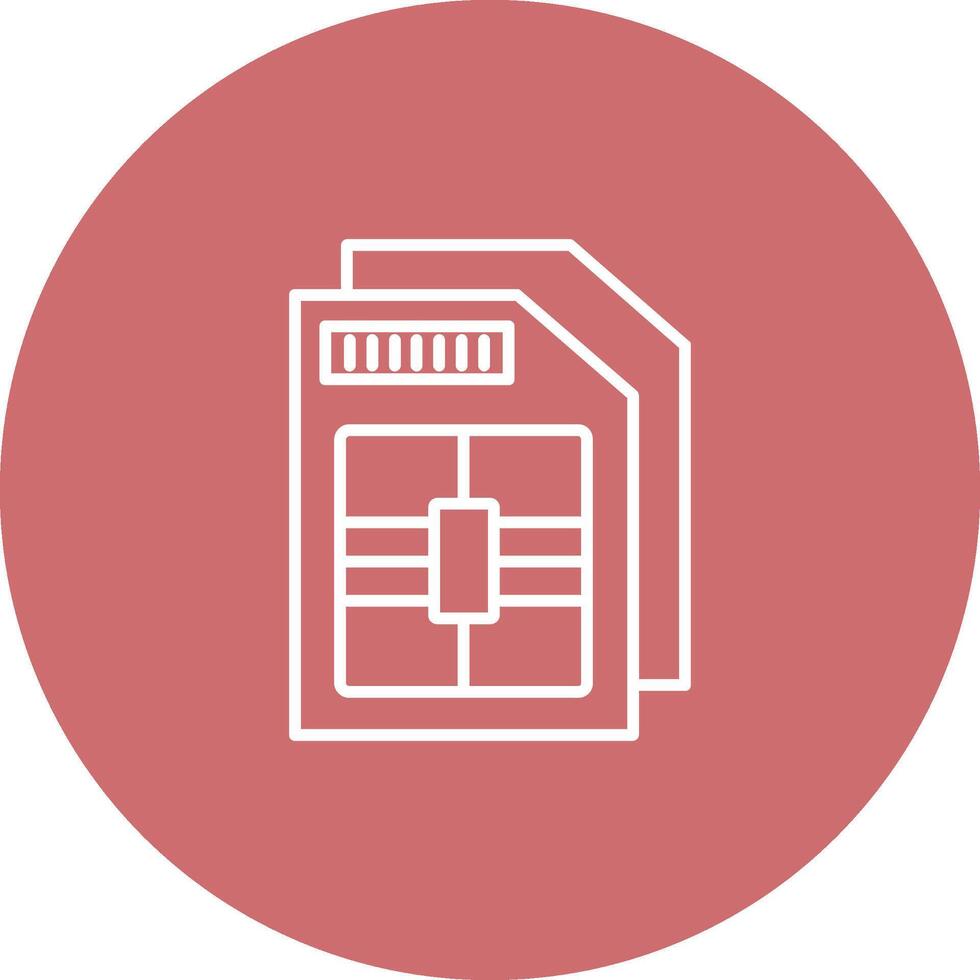 Sim Card Icon Design Symbol vector
