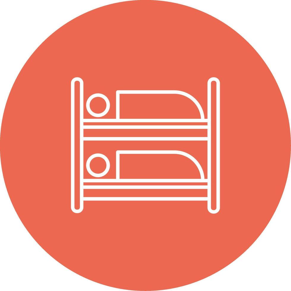 Bunk Bed Icon Design Symbol vector