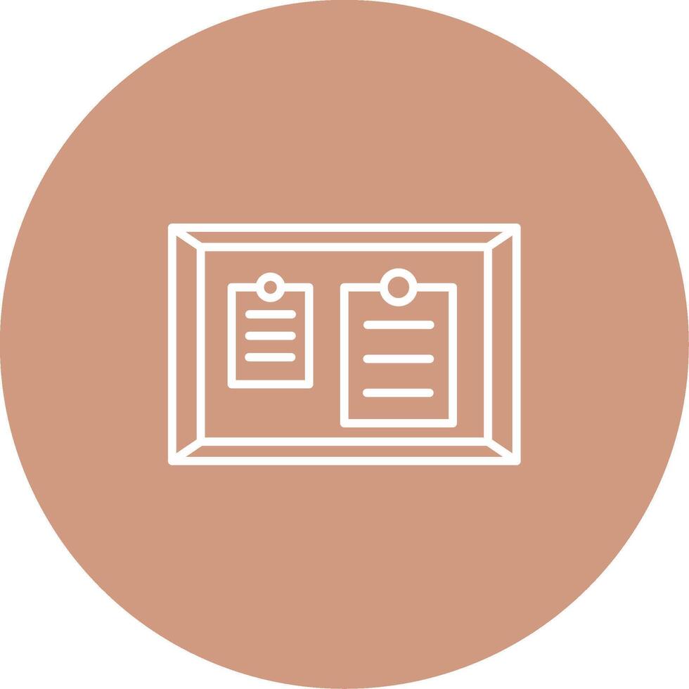 Noticeboard Icon Design Symbol vector