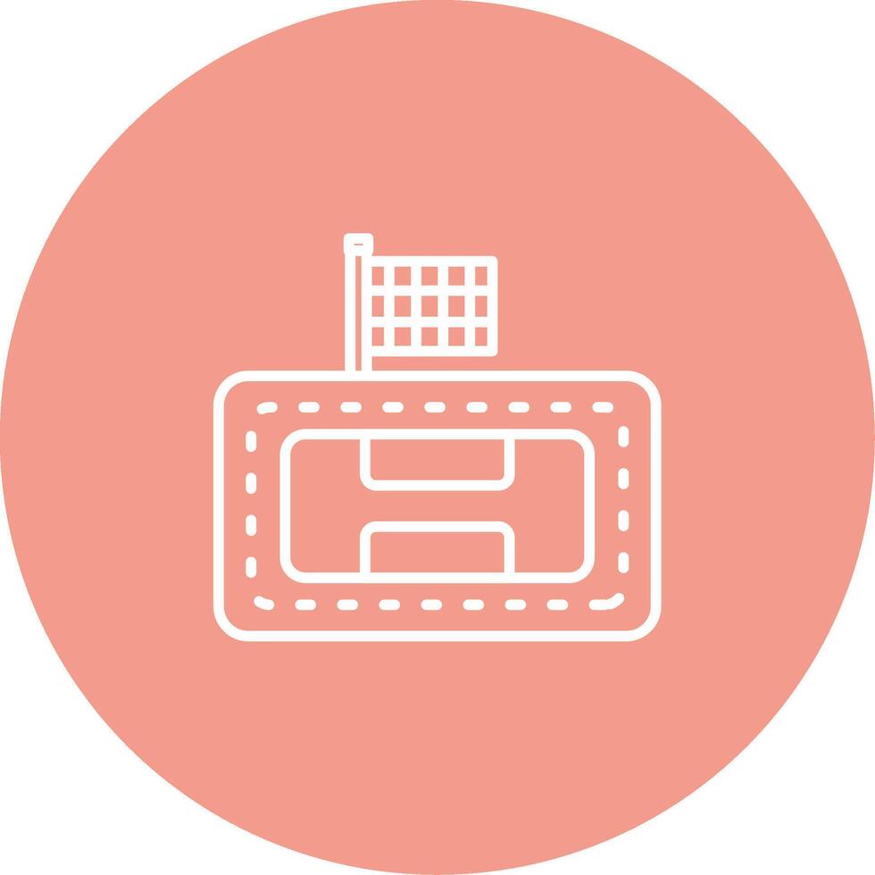Race Track Icon Design Symbol vector