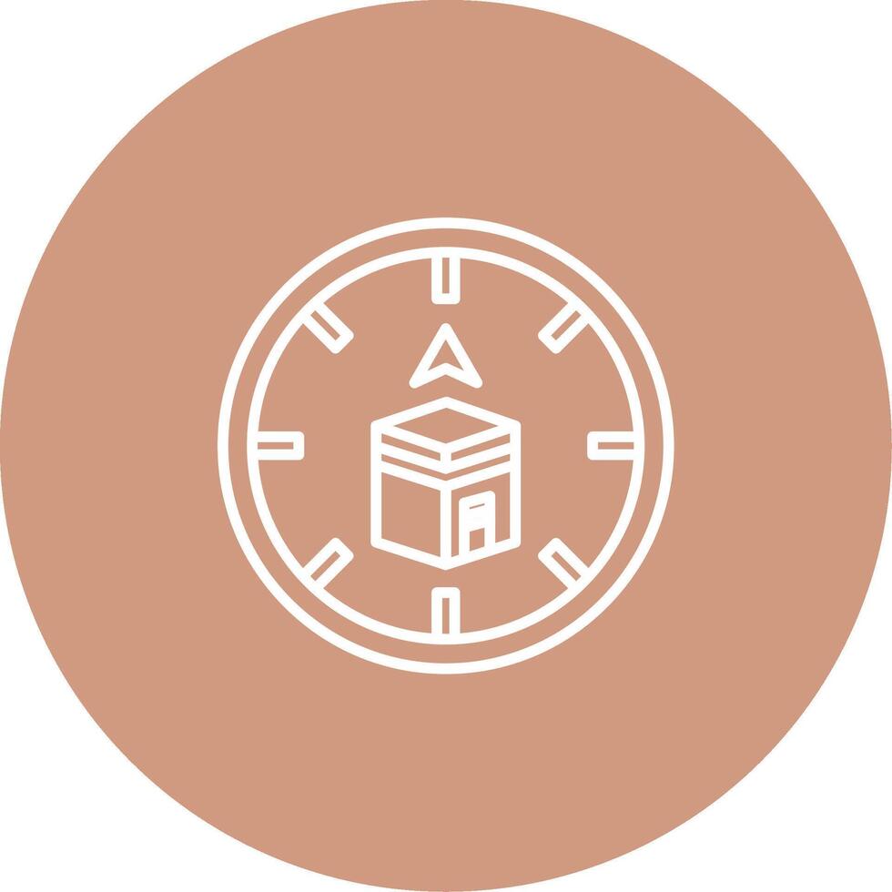 Qibla Icon Design Symbol vector