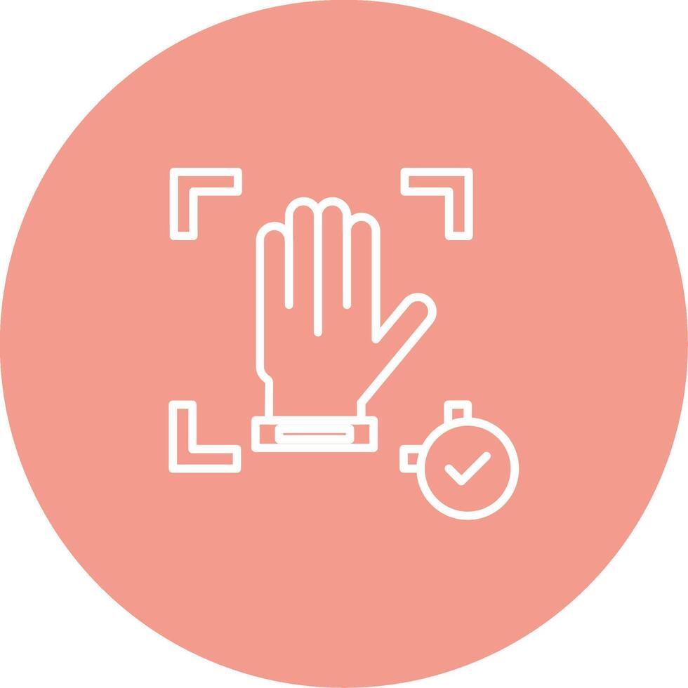 Hand Recognition Icon Design Symbol vector