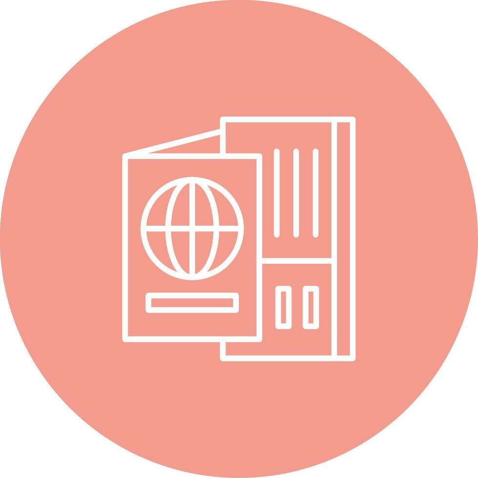 Passport Icon Design Symbol vector