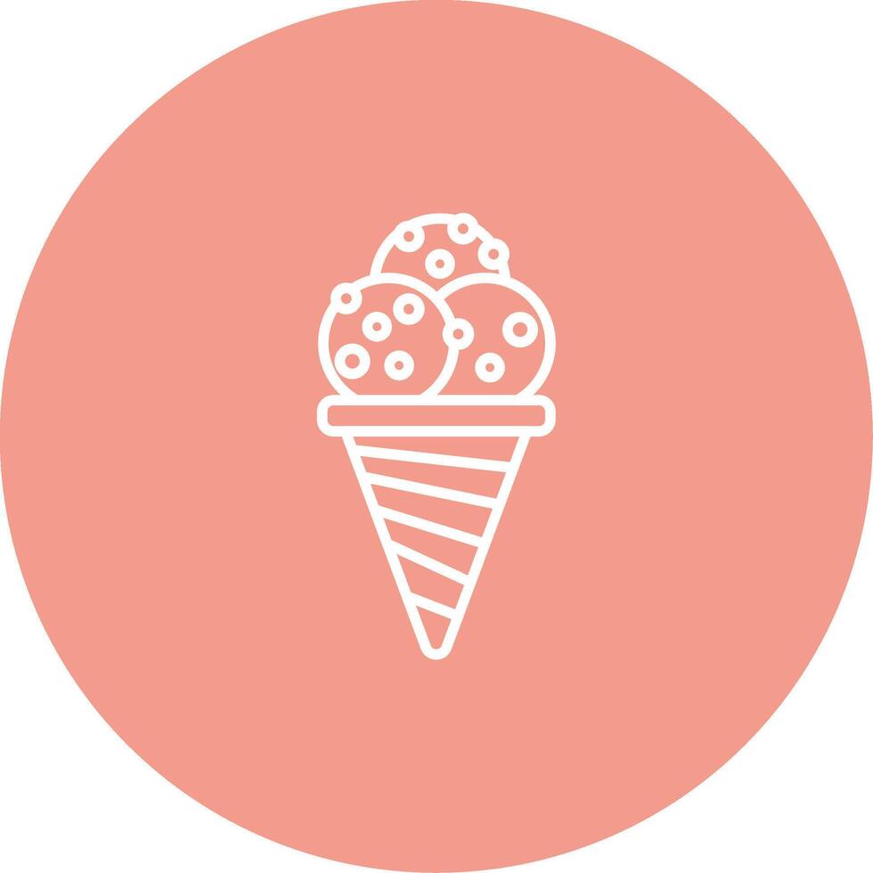 Ice Cream Cone Icon Design Symbol vector