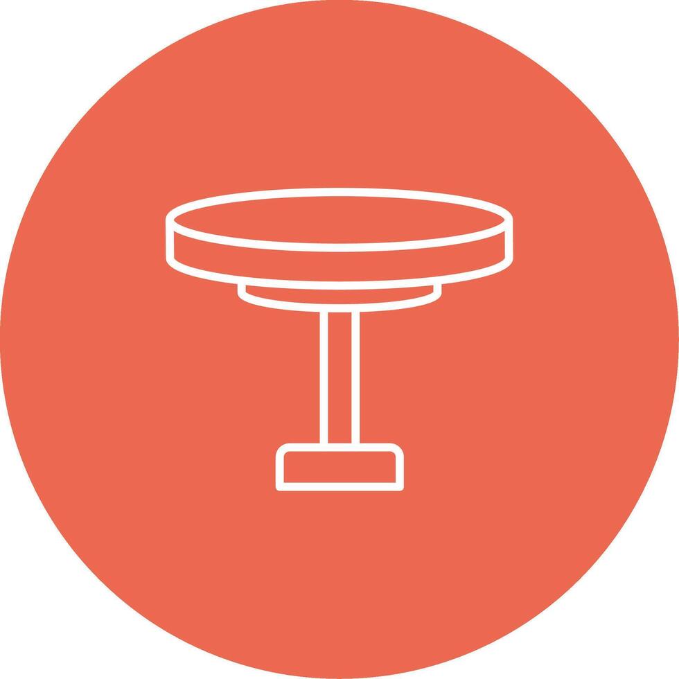 Round Table Icon Design Symbol vector