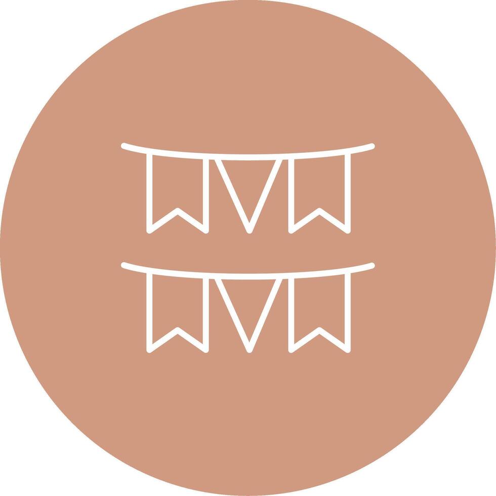 Garland Icon Design Symbol vector