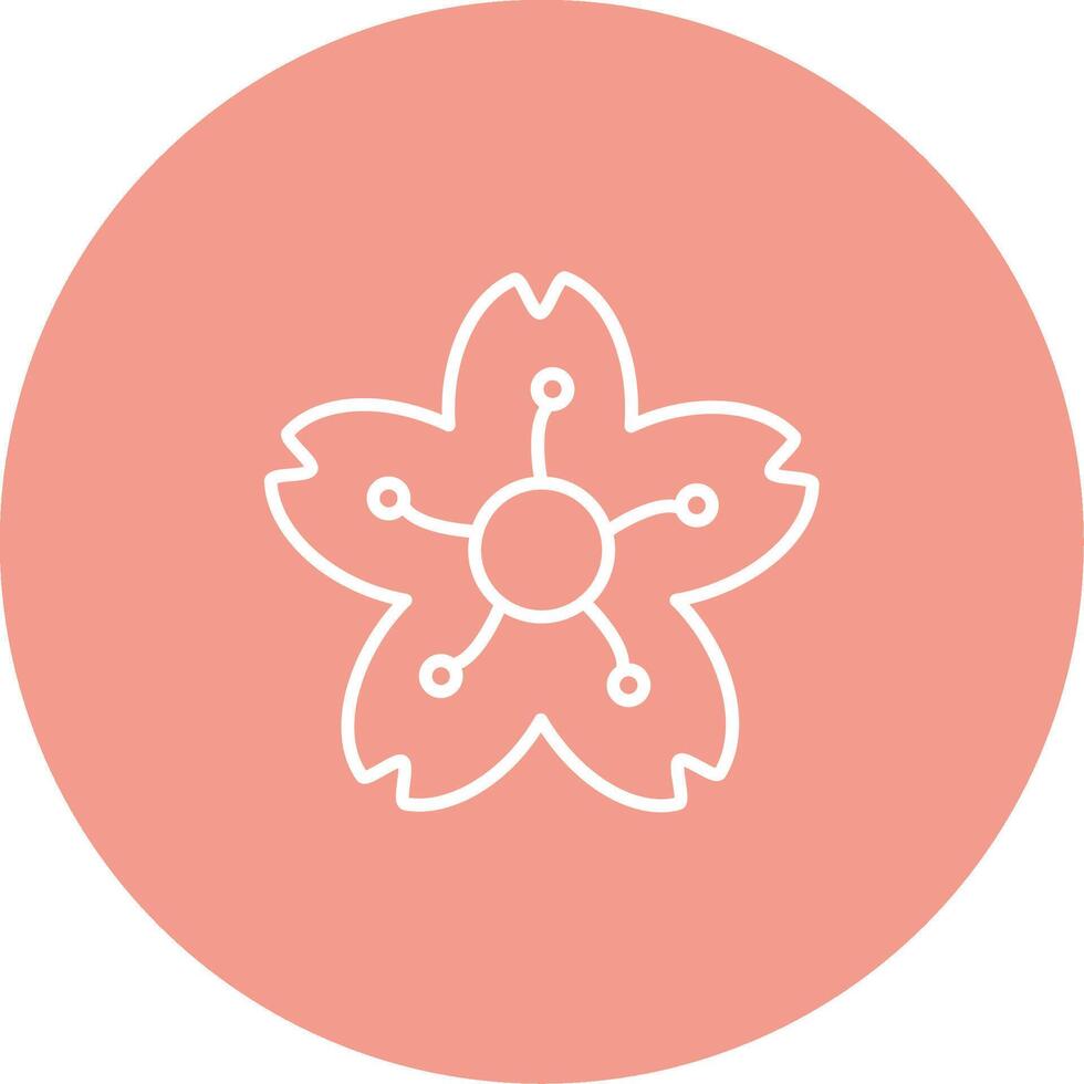 Cherry Blossom Icon Design Symbol vector