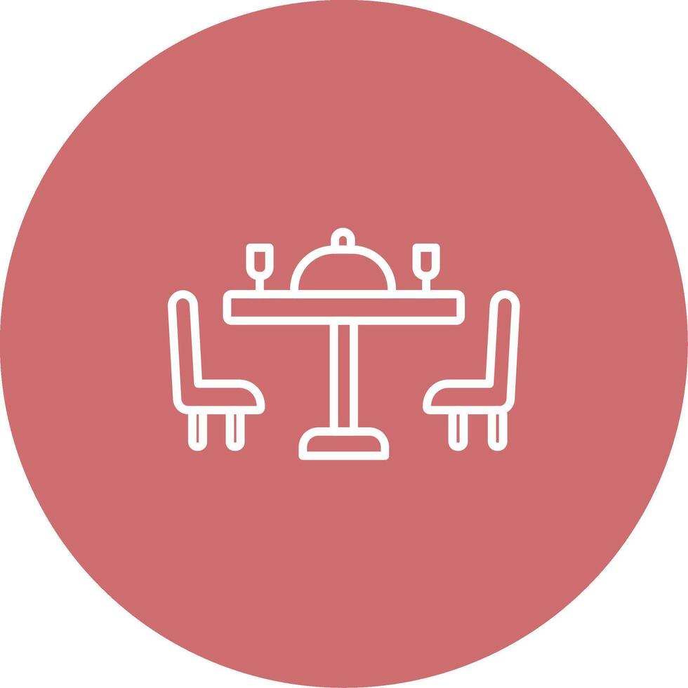 Dining Table Icon Design Symbol vector