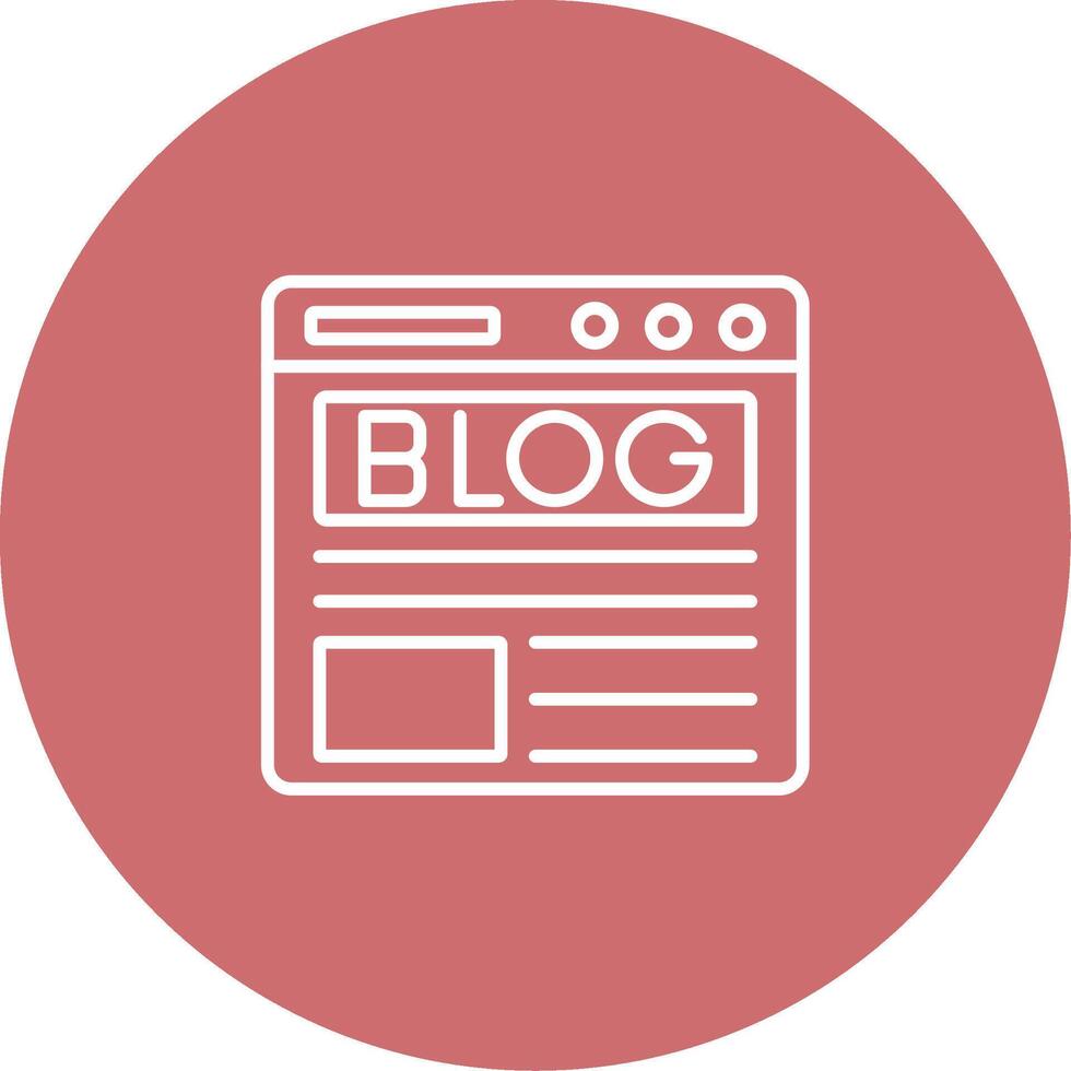 Blog Icon Design Symbol vector