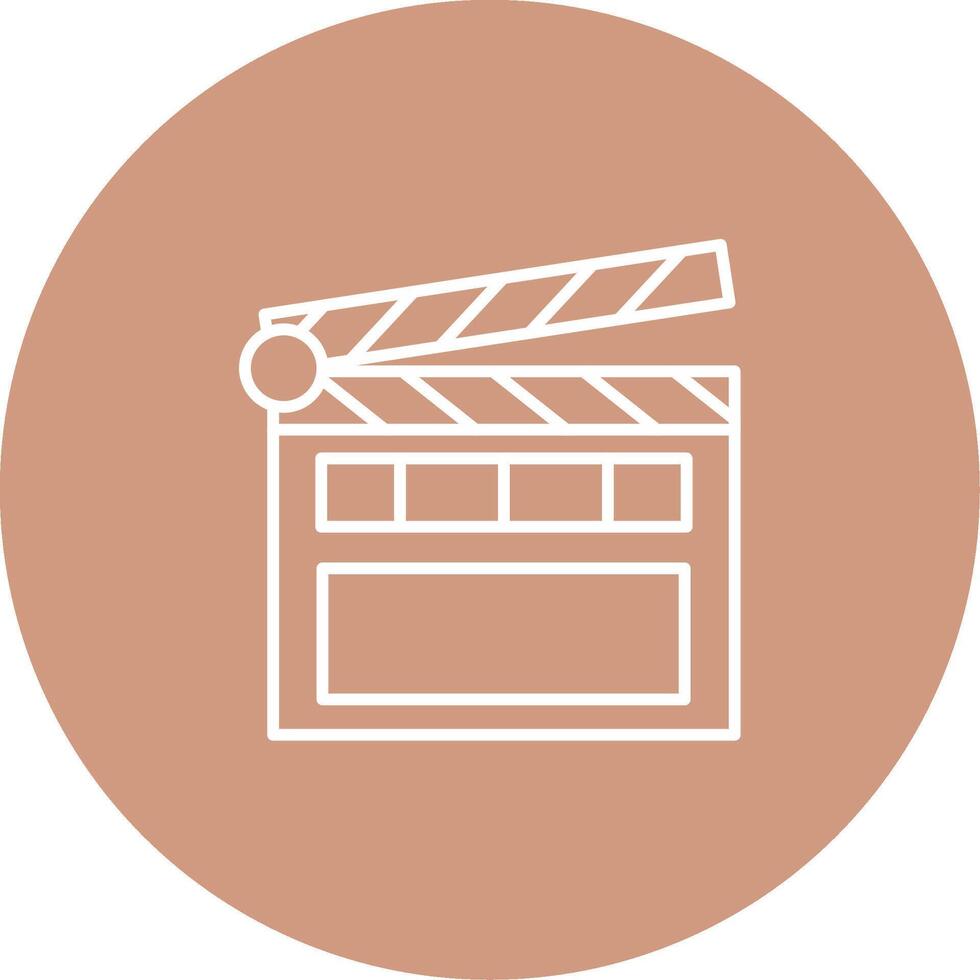 Clapperboard Icon Design Symbol vector