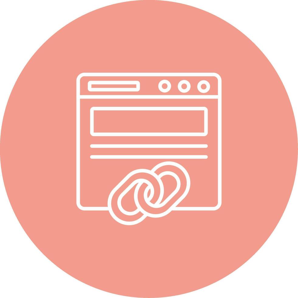 Backlinks Icon Design Symbol vector