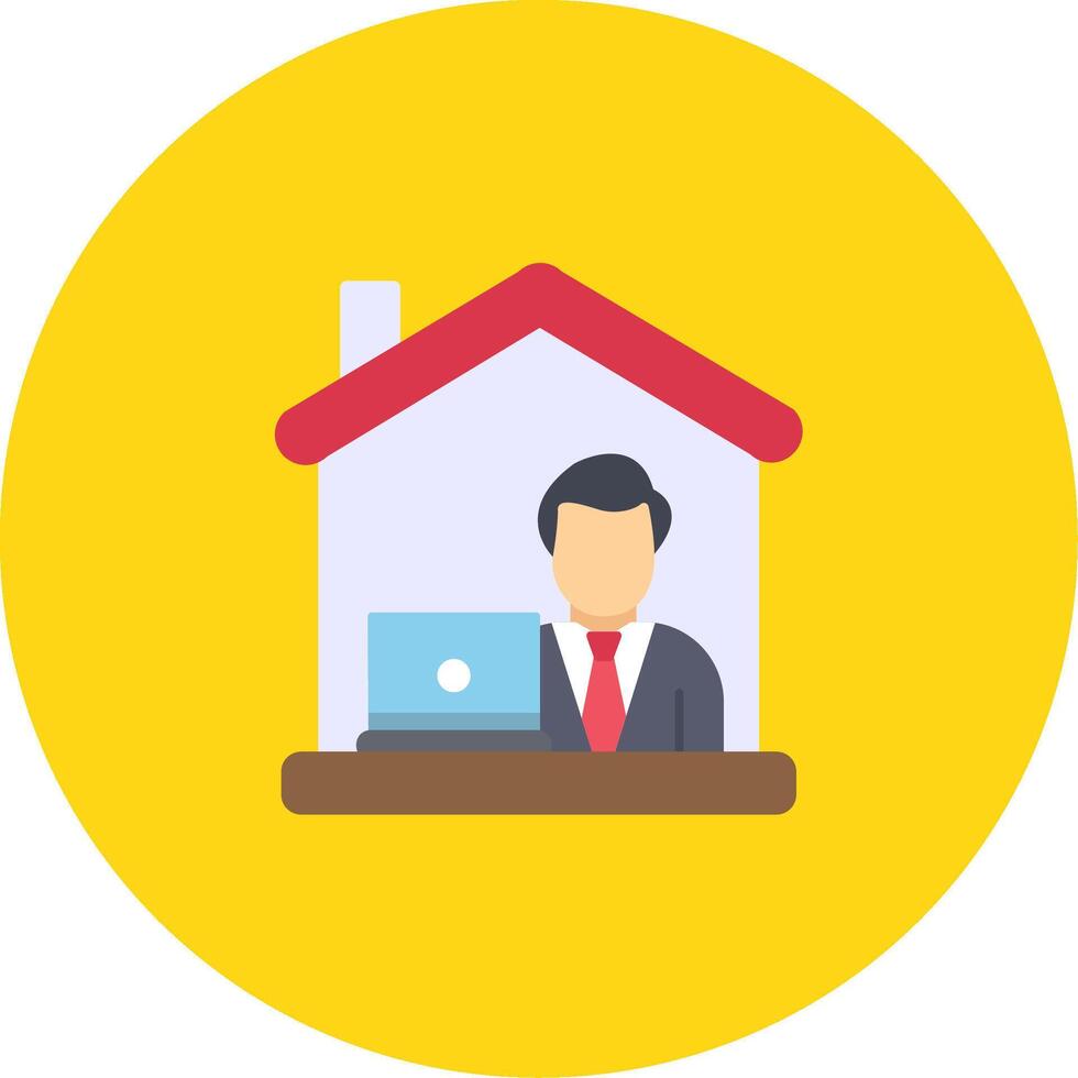 Work From Home Icon Design Symbol vector