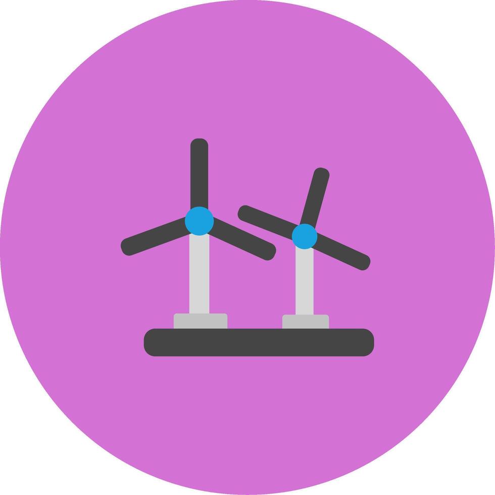 Wind Turbine Icon Design Symbol vector