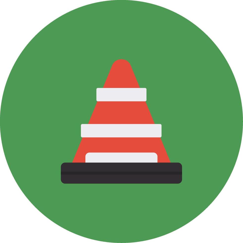 Traffic Cone Icon Design Symbol vector