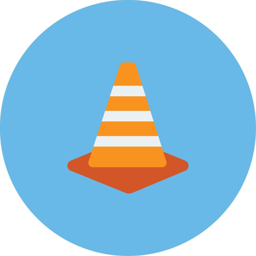 Traffic Cone Icon Design Symbol vector