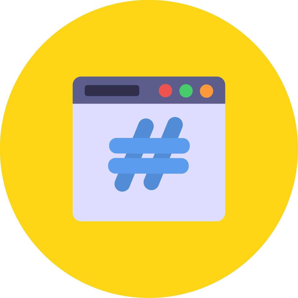 Hashtags Icon Design Symbol vector