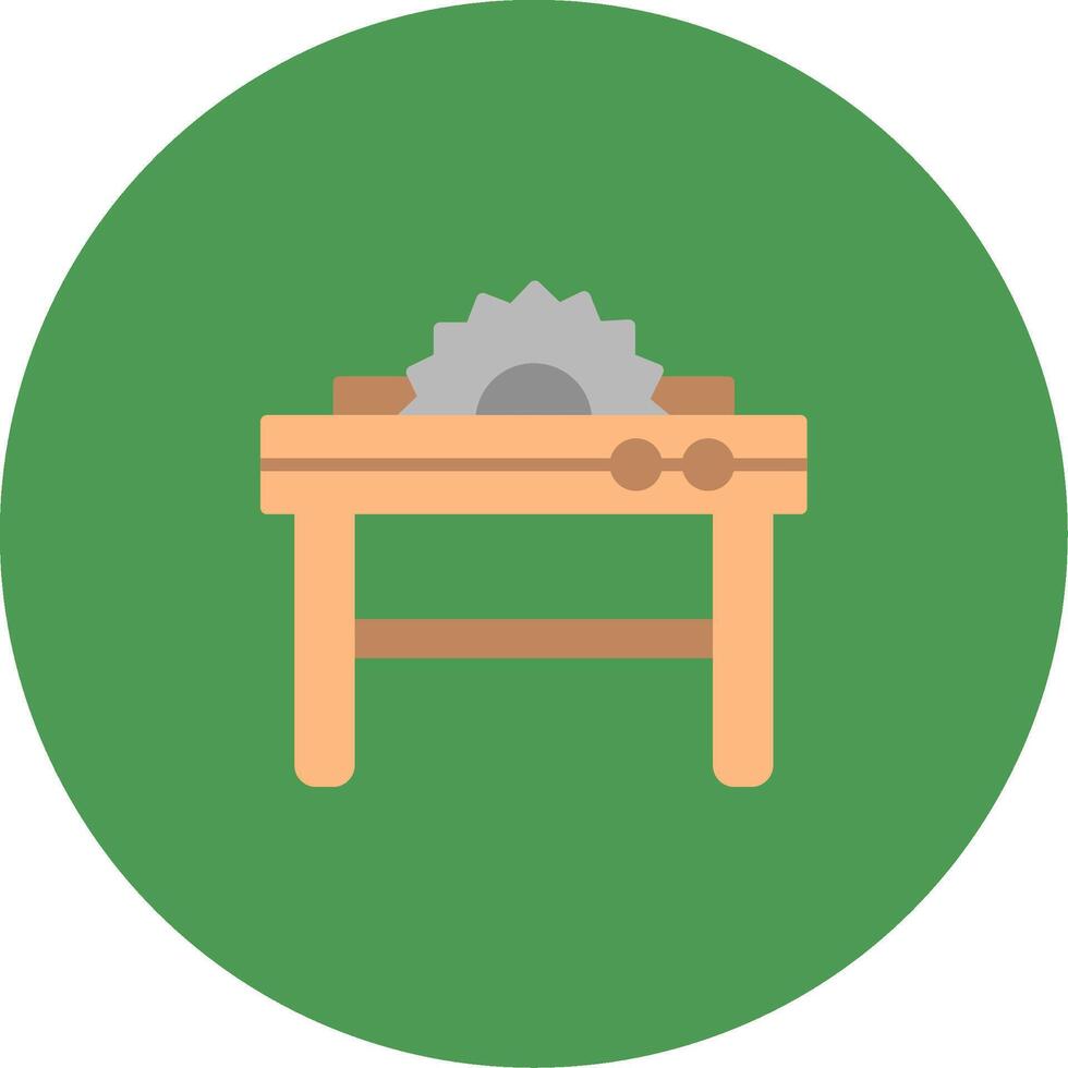 Table Saw Icon Design Symbol vector