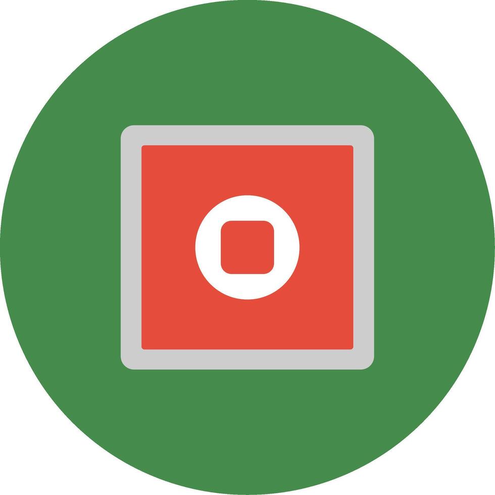Stop Button Icon Design Symbol vector
