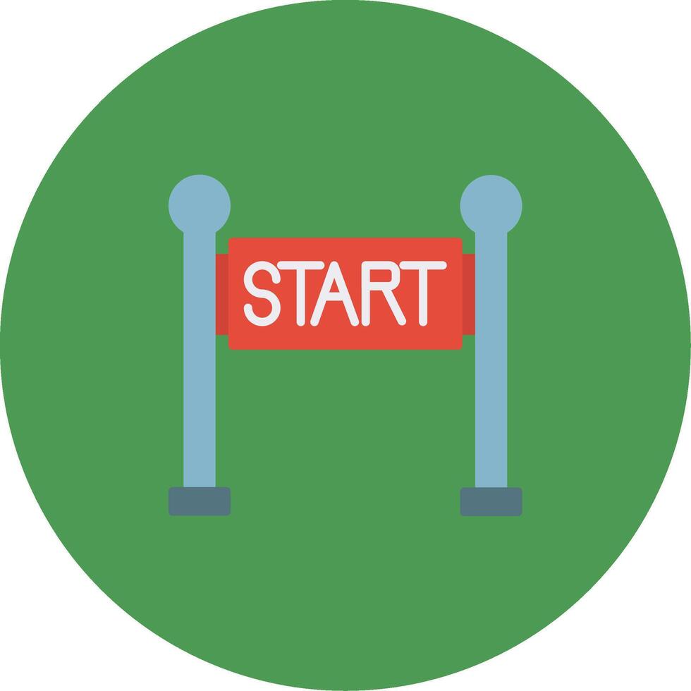 Start Line Icon Design Symbol vector